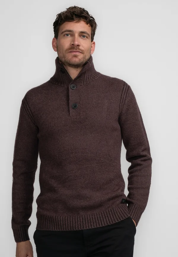 Strickpullover - dark burgundy