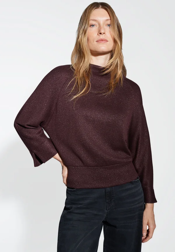 Strickpullover - dark grape