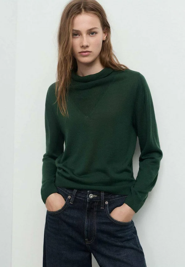 Strickpullover - dark green