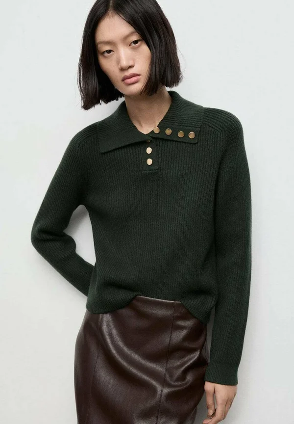 Strickpullover - dark green