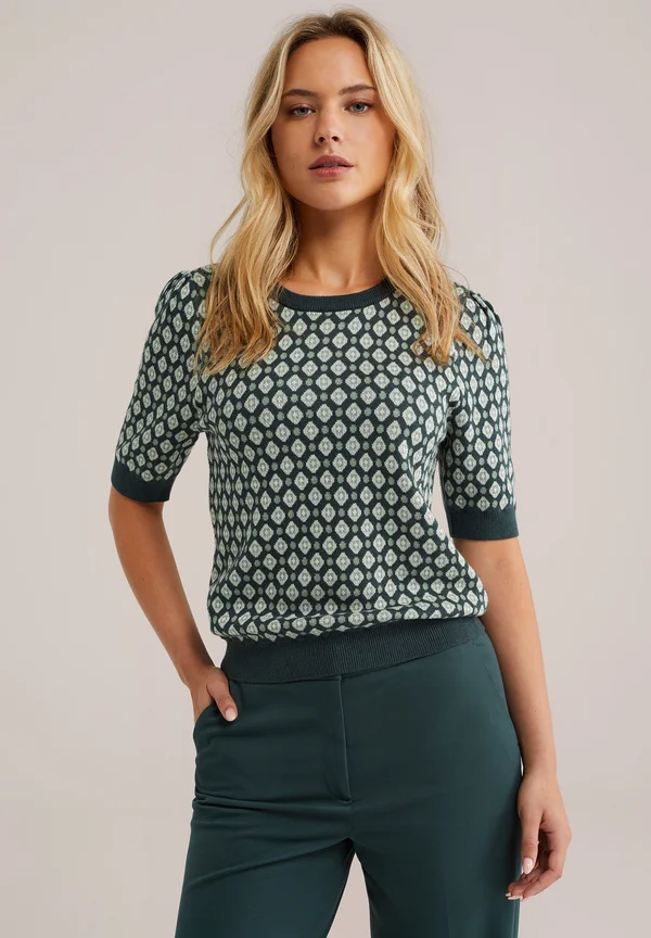 Strickpullover - dark green