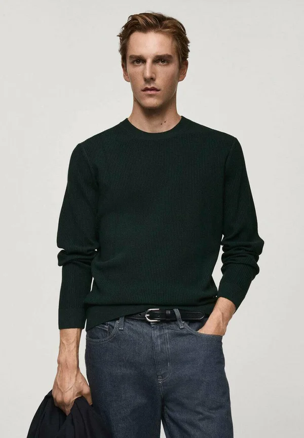 Strickpullover - dark green