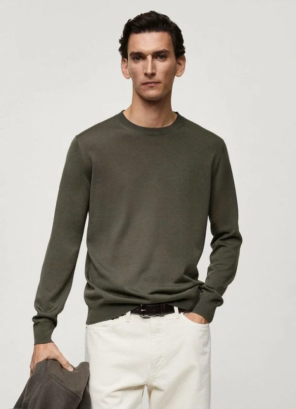 Strickpullover - dark green