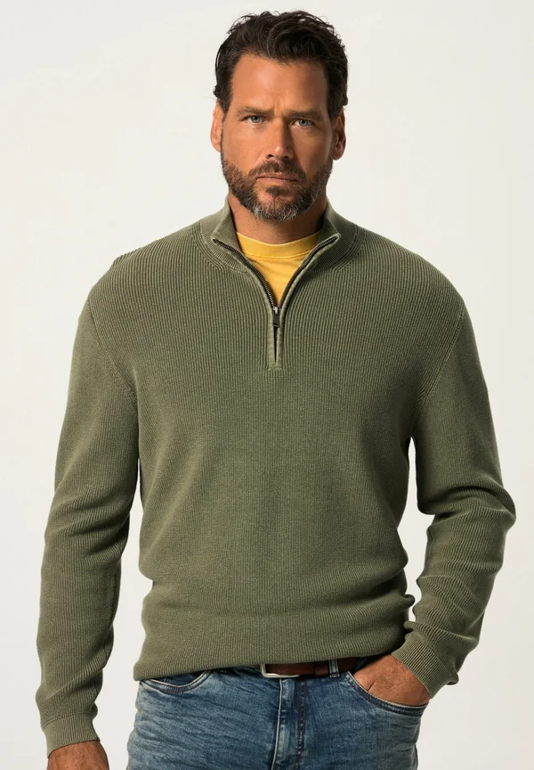 Strickpullover - dark green