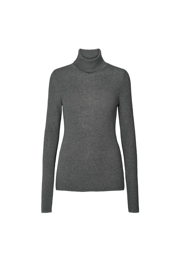 Strickpullover - dark grey melangè