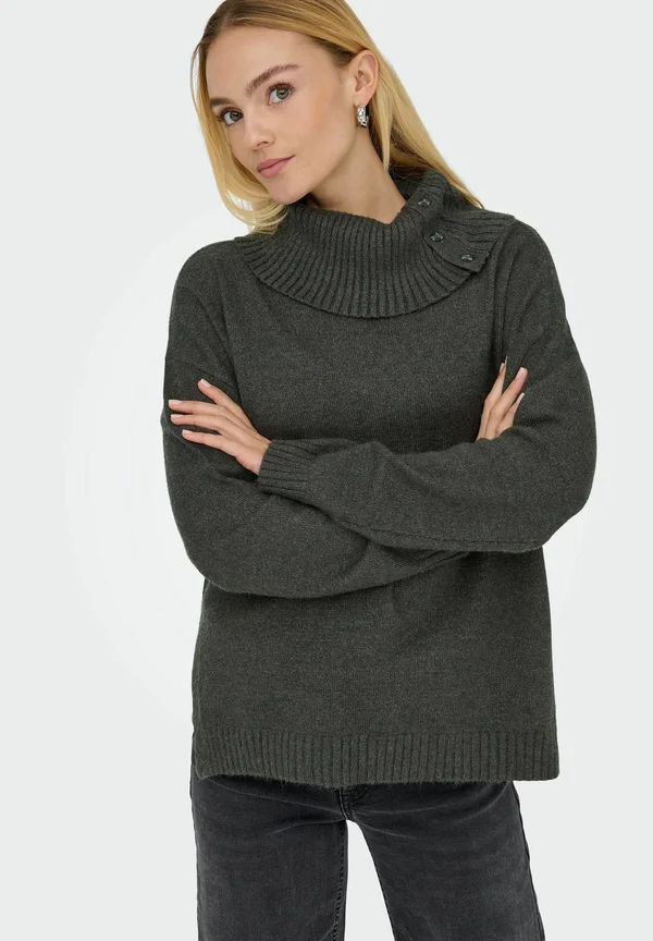 Strickpullover - dark grey melange