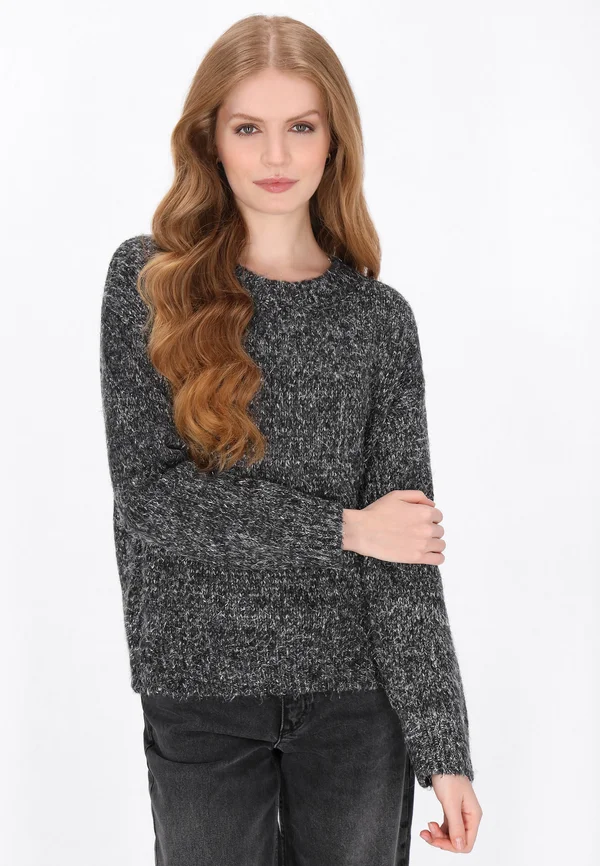 Strickpullover - dark grey melange