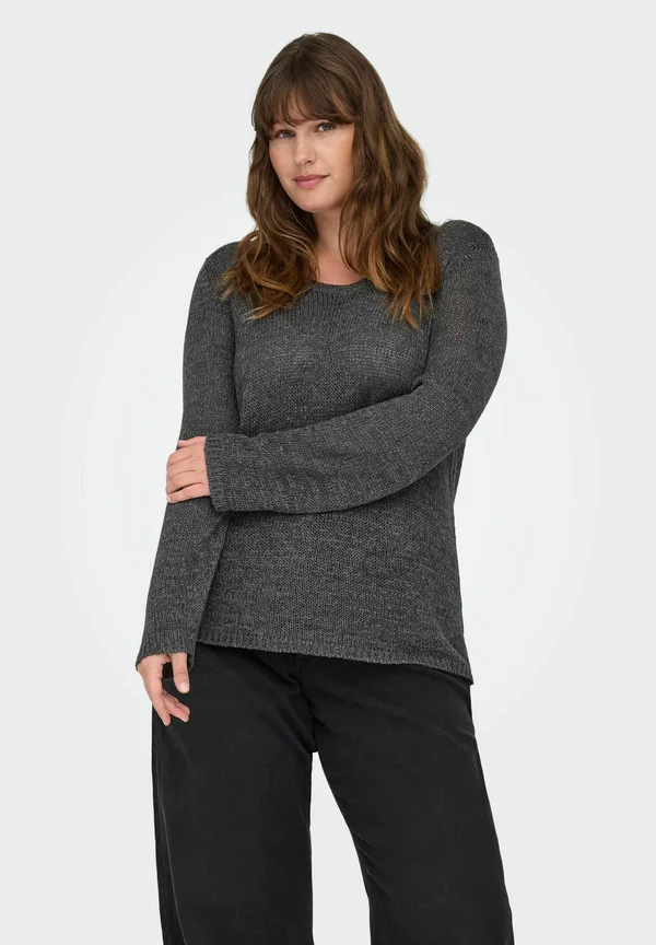Strickpullover - dark grey melange