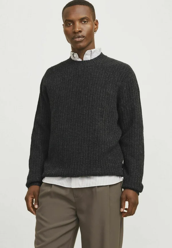 Strickpullover - dark grey melange
