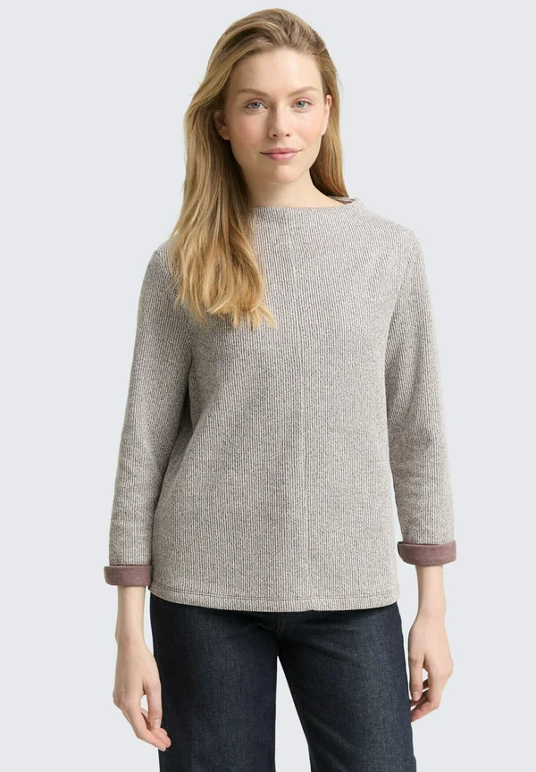 Strickpullover - dark pecan brown melange