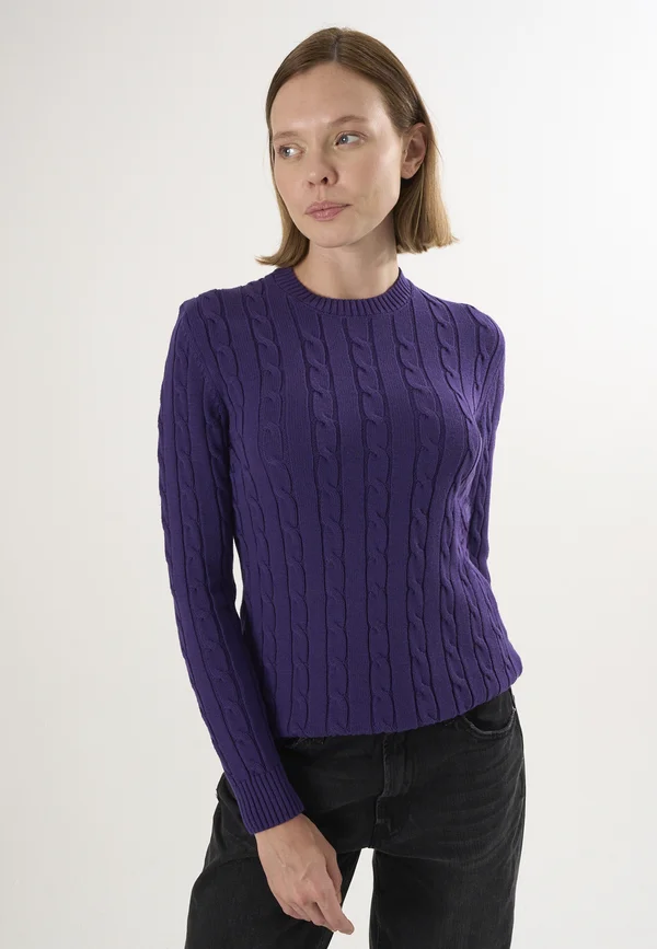 Strickpullover - dark purple