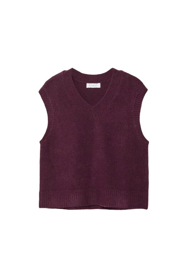 Strickpullover - dark red
