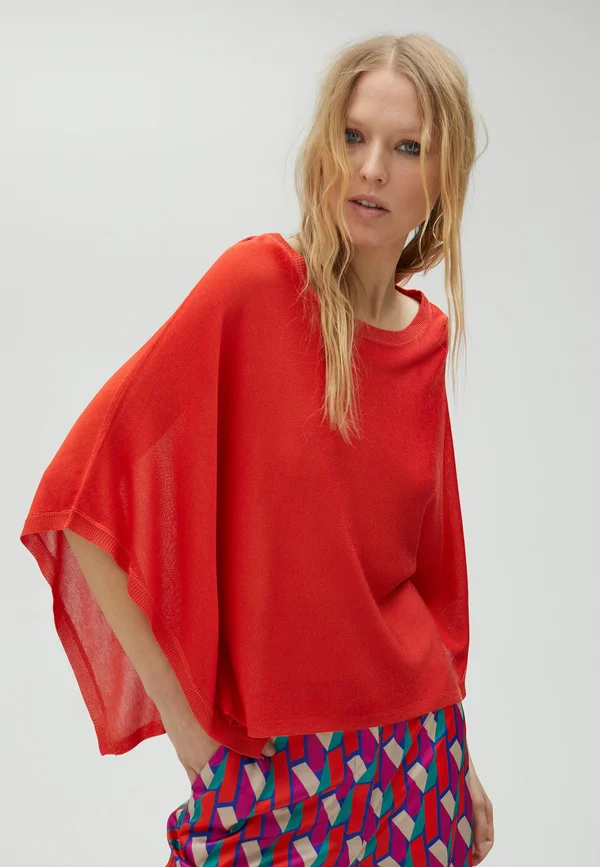 Strickpullover - dark red