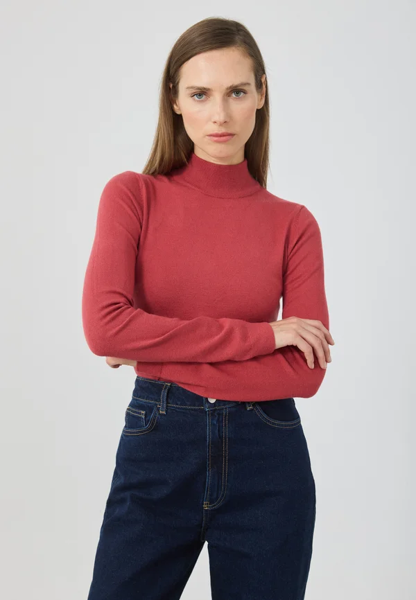 Strickpullover - dark red