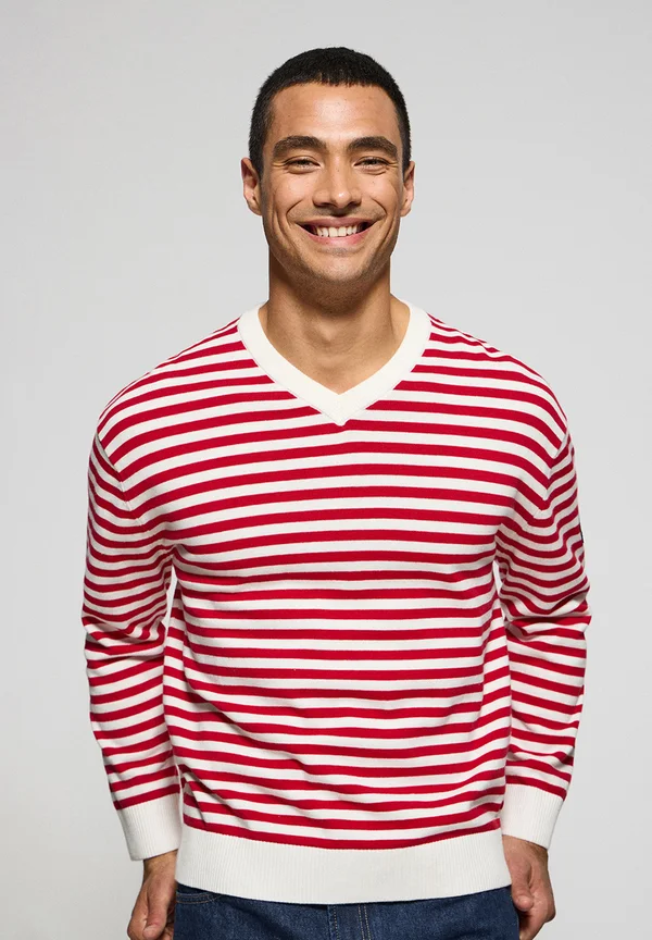 Strickpullover - dark red