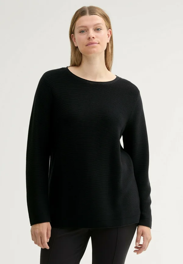 Strickpullover - deep black