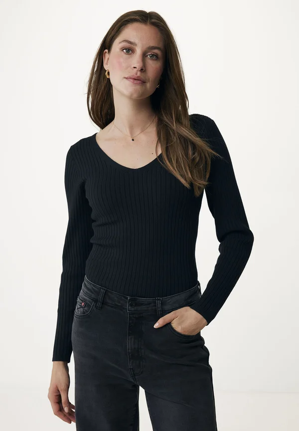 Strickpullover - deep black