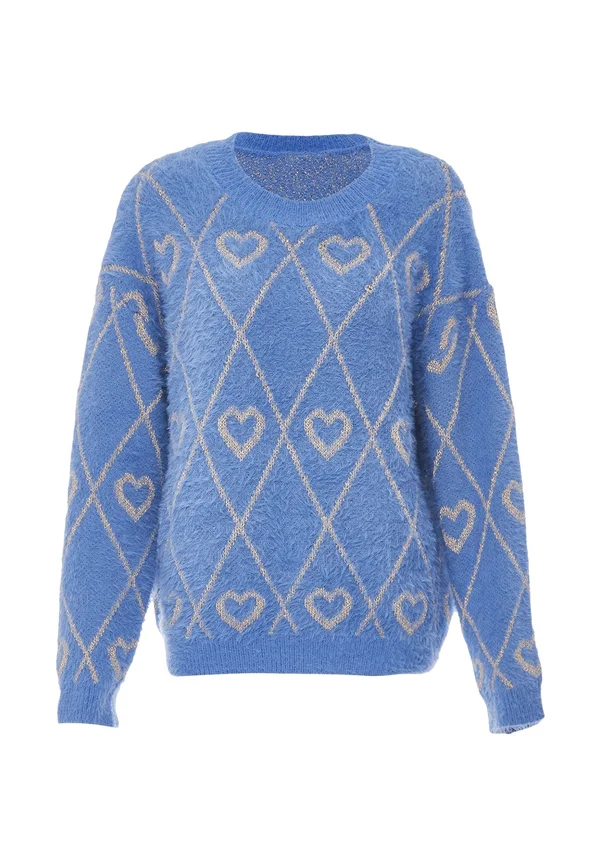 Strickpullover - denim blau