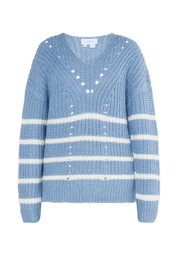 Strickpullover - denimblau