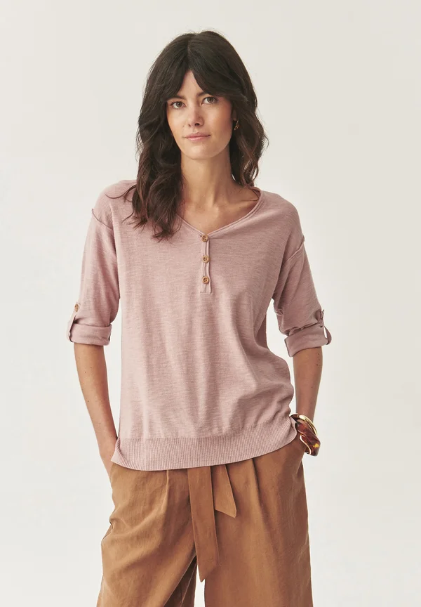 Strickpullover - dirty pink