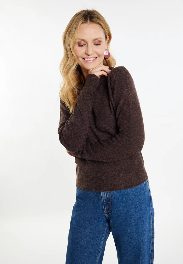 Strickpullover - dunkelbraun
