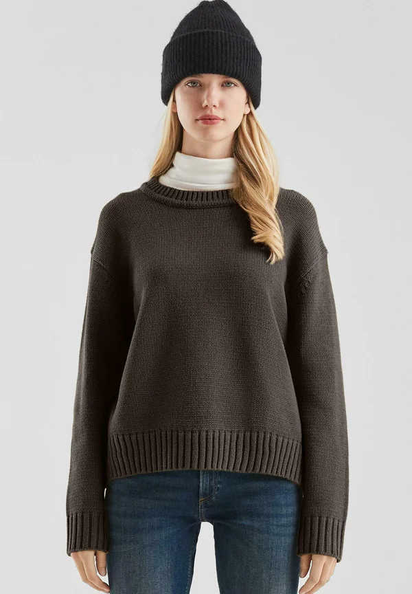 Strickpullover - dunkelbraun