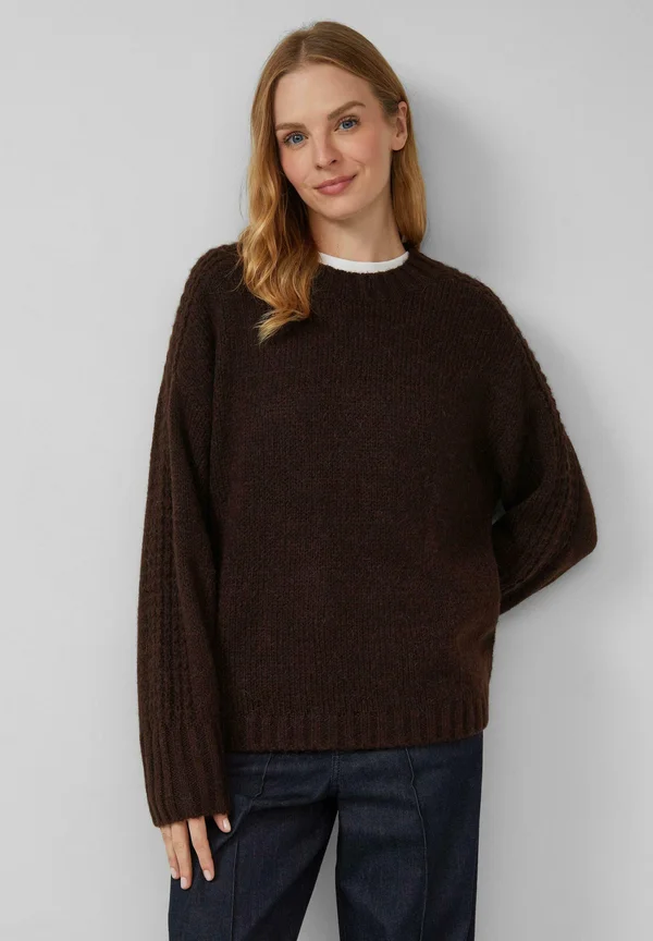 Strickpullover - dunkelbraun