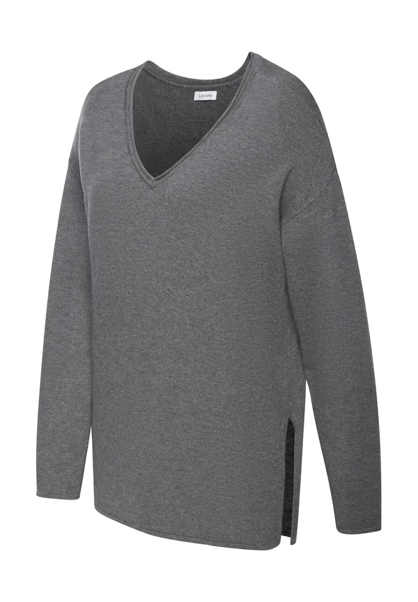 Strickpullover - dunkelgrau