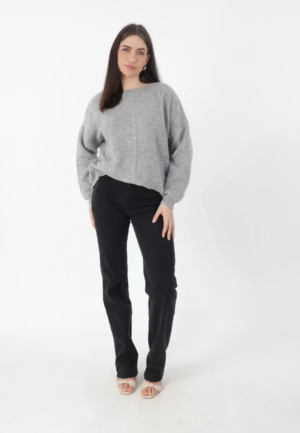 Strickpullover - dunkelgrau