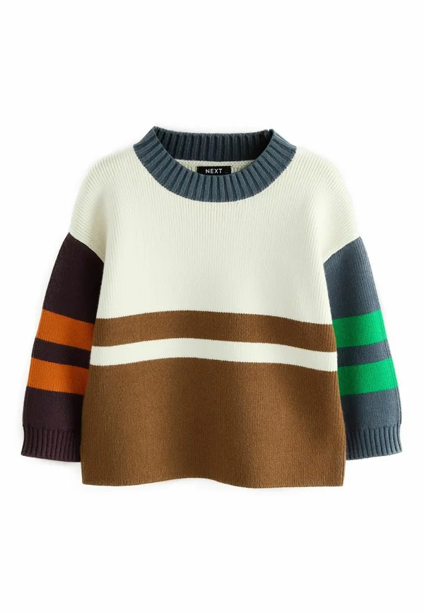 Strickpullover - ecru brown