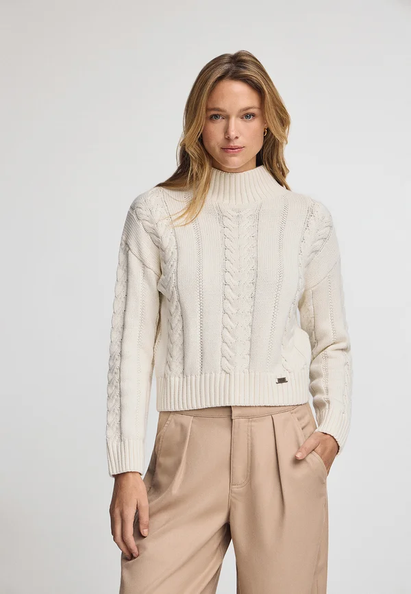 Strickpullover - ecru