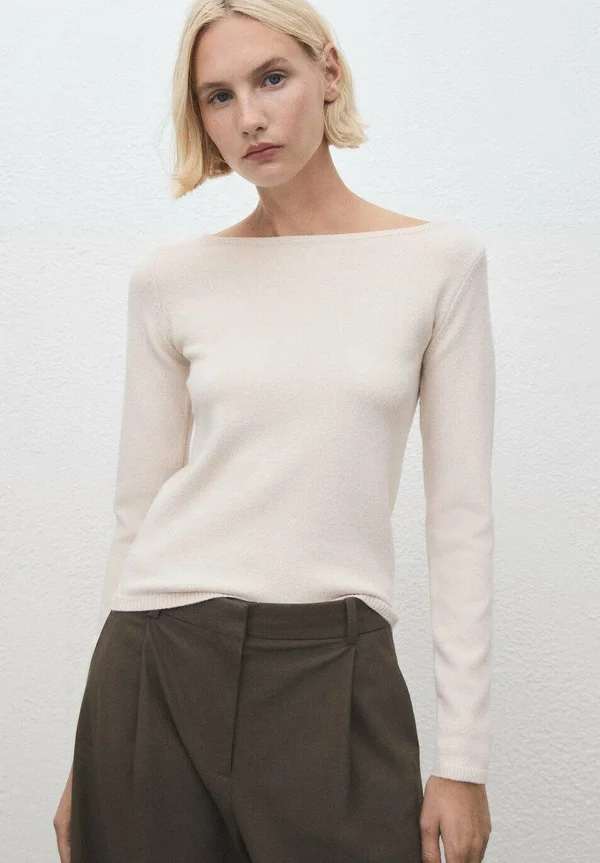 Strickpullover - ecru