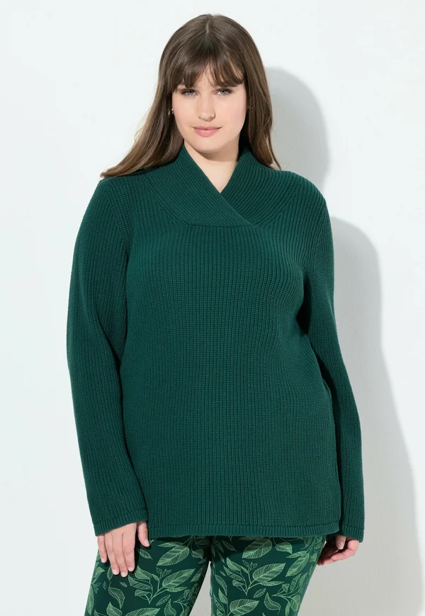 Strickpullover - emerald green