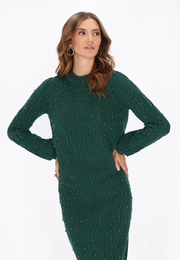 Strickpullover - emerald