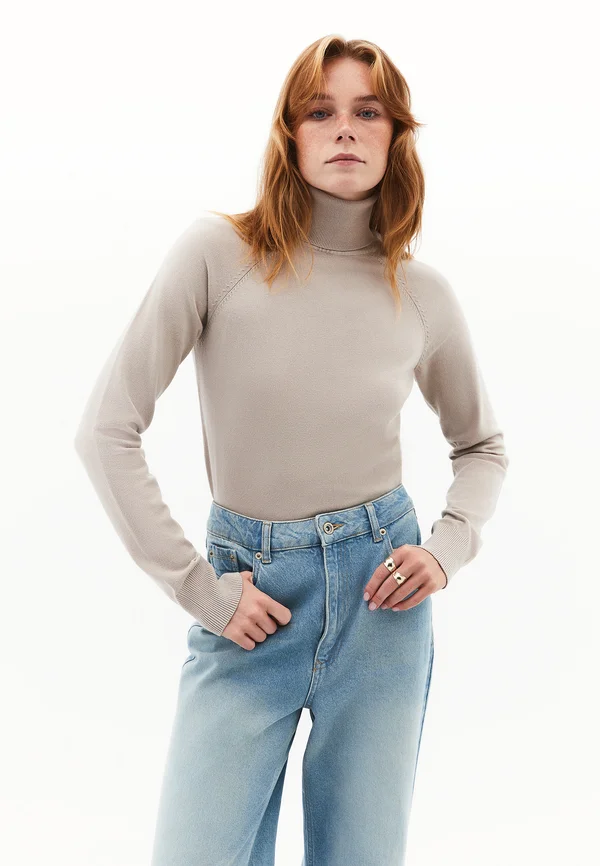 Strickpullover - feather gray