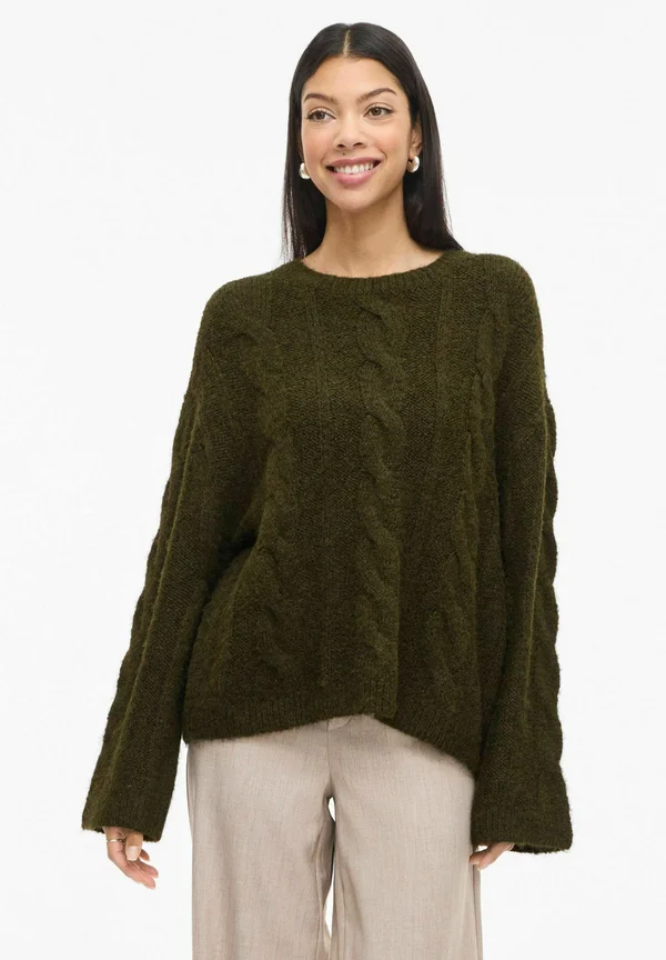 Strickpullover - fir green