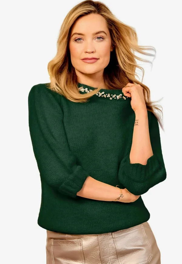 Strickpullover - forest green