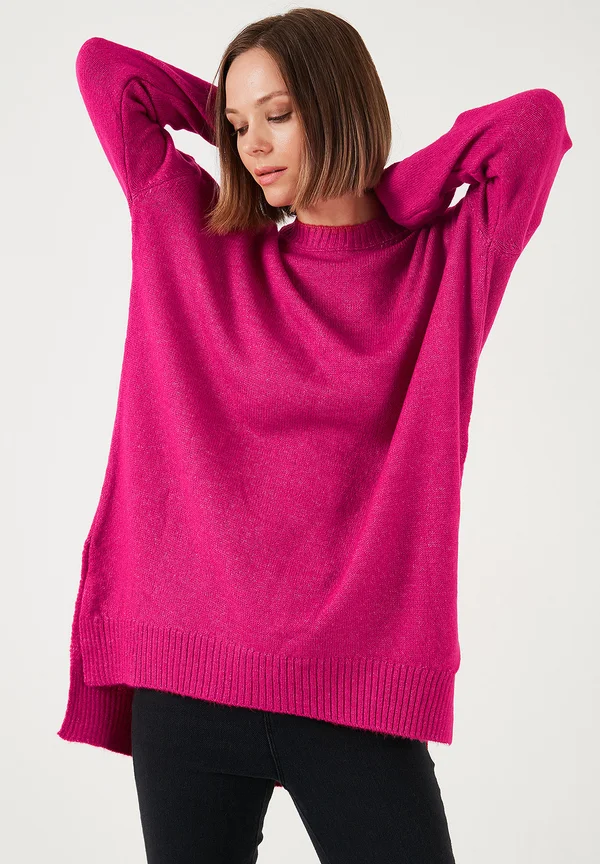 Strickpullover - fuchsia