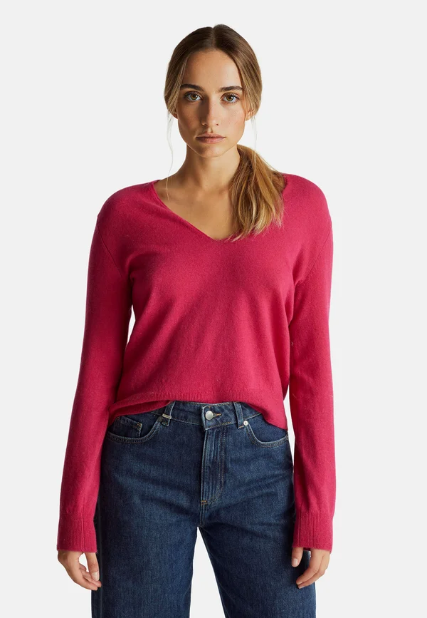 Strickpullover - fuchsia