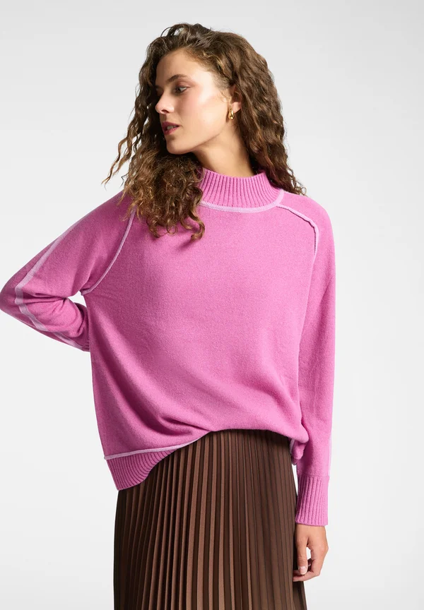 Strickpullover - fucsia