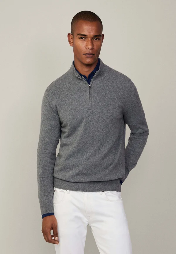 Strickpullover - granite grey
