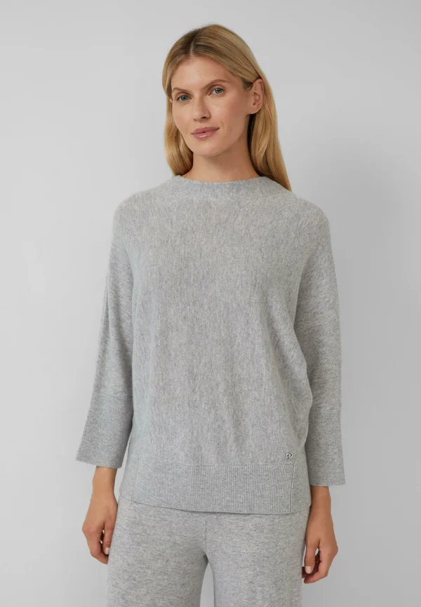 Strickpullover - grau meliert