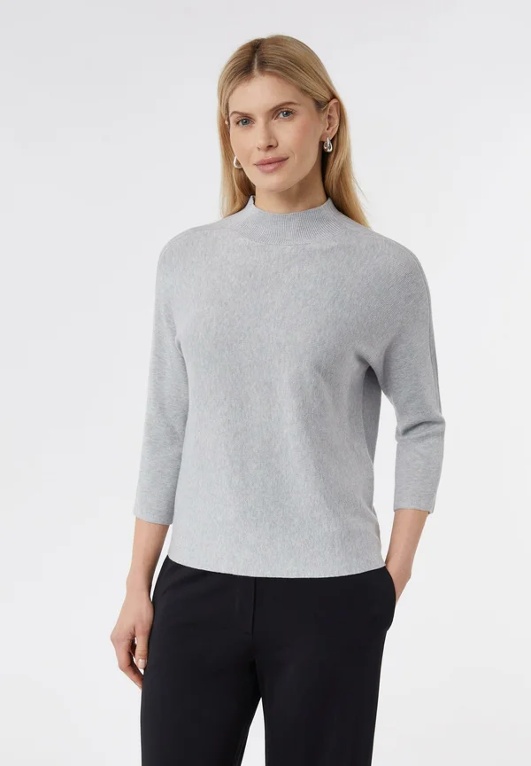 Strickpullover - grau meliert