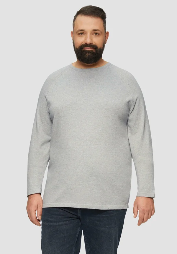 Strickpullover - grau meliert