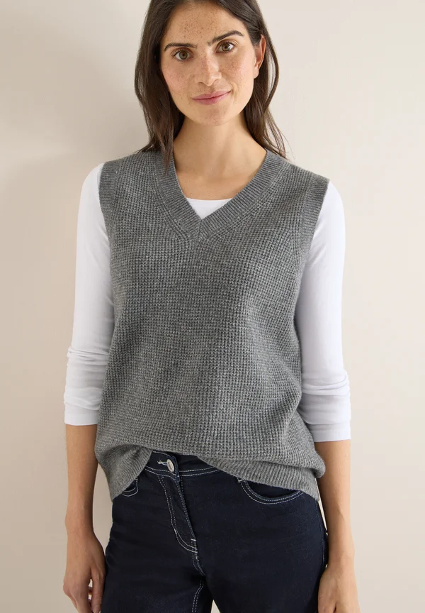 Strickpullover - grau