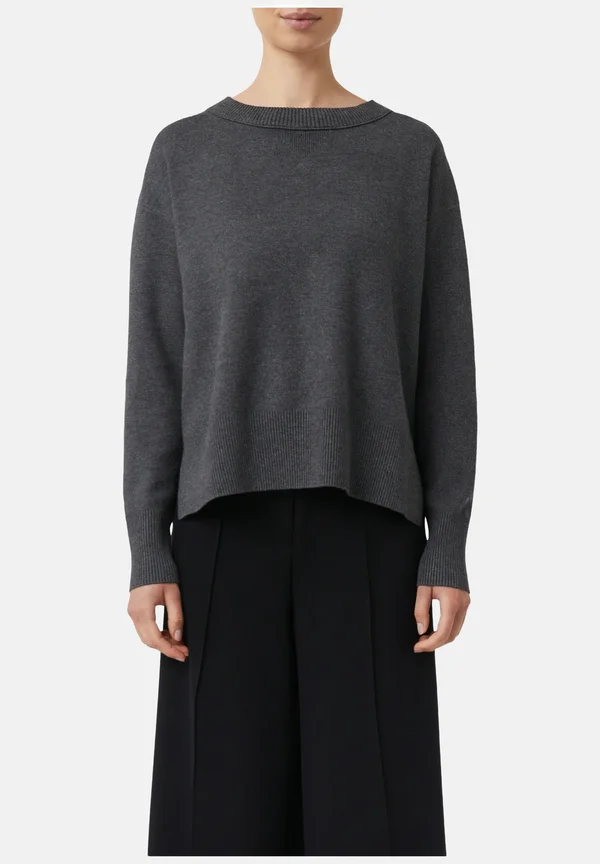 Strickpullover - grau