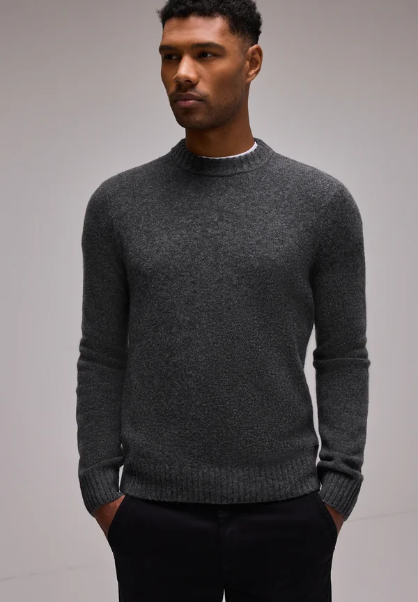 Strickpullover - grau