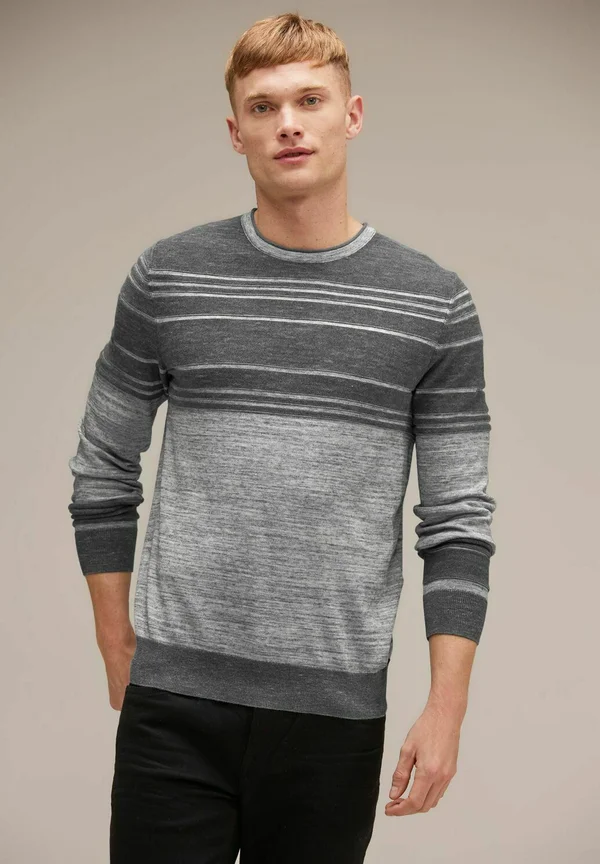 Strickpullover - grau