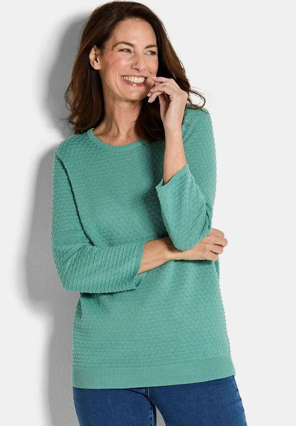 Strickpullover - gray green