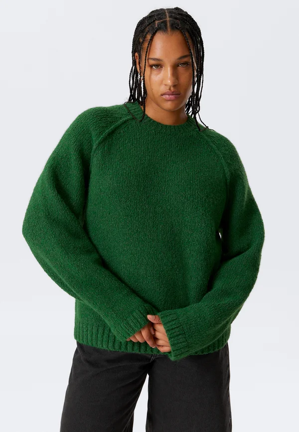 Strickpullover - green dark